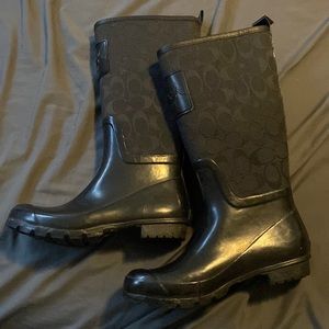 Coach rain boots